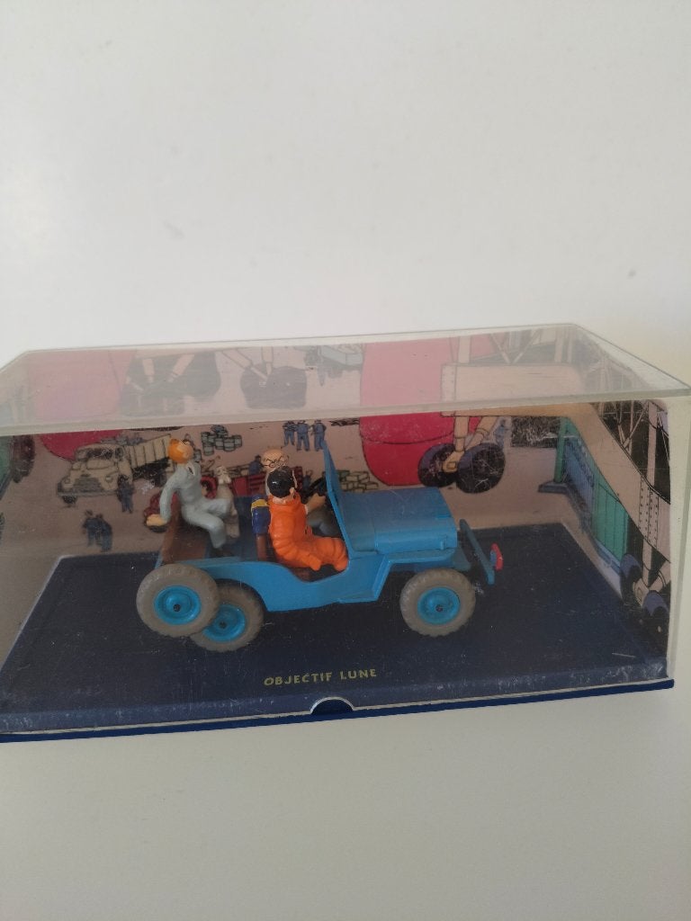 Schaalmodel 1:24 Kuifje op de maan jeep, Hobby en Vrije tijd, Modelauto's | 1:24, Ophalen, Gebruikt, Auto, Overige merken