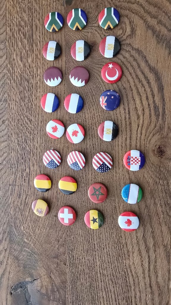 Deka Wk buttons, Ophalen of Verzenden, Nieuw