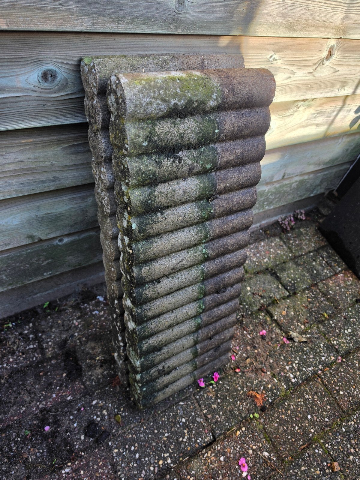 Gratis ophalen / 2 stuks pallisadewal grijs / Groenlo, Ophalen, Beton, Overige typen