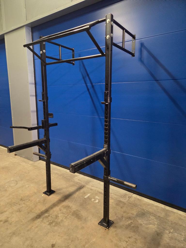 Fitness rack power rek j hooks spotter arms dip, Ophalen, Zo goed als nieuw, Overige typen