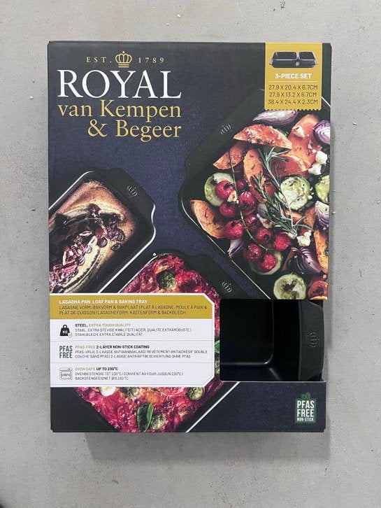Royal van Kempen & Begeer 3-delige bakset - Nieuw!, Overige typen, Nieuw, Ophalen of Verzenden, Zwart