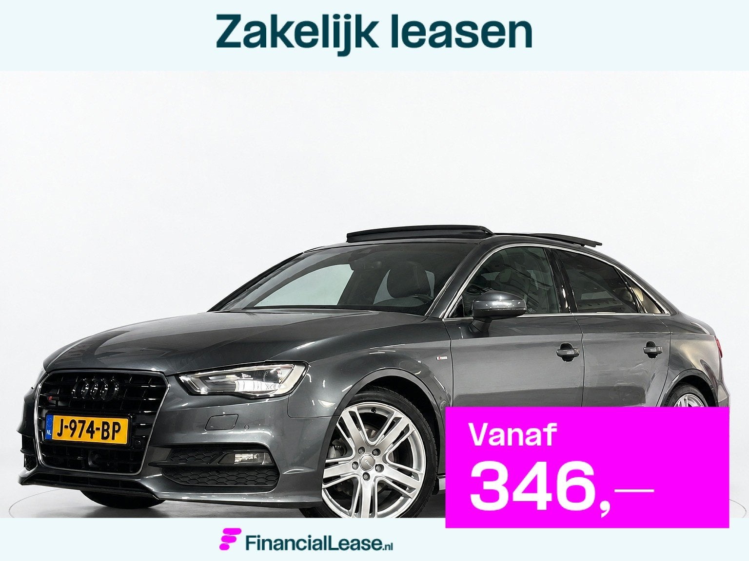 Audi A3 Limousine 1.4 TFSI Ambiente Pro Line - Pano - ACC, 4 cilinders, 150 pk, Sedan, Benzine