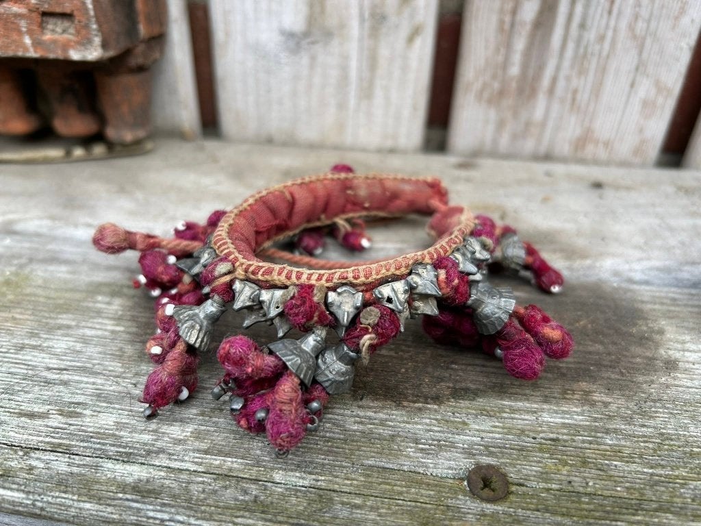 Prachtige Boho Tribel Kuchi Old Banjara bracelet., Ophalen of Verzenden, Gebruikt, Zilver
