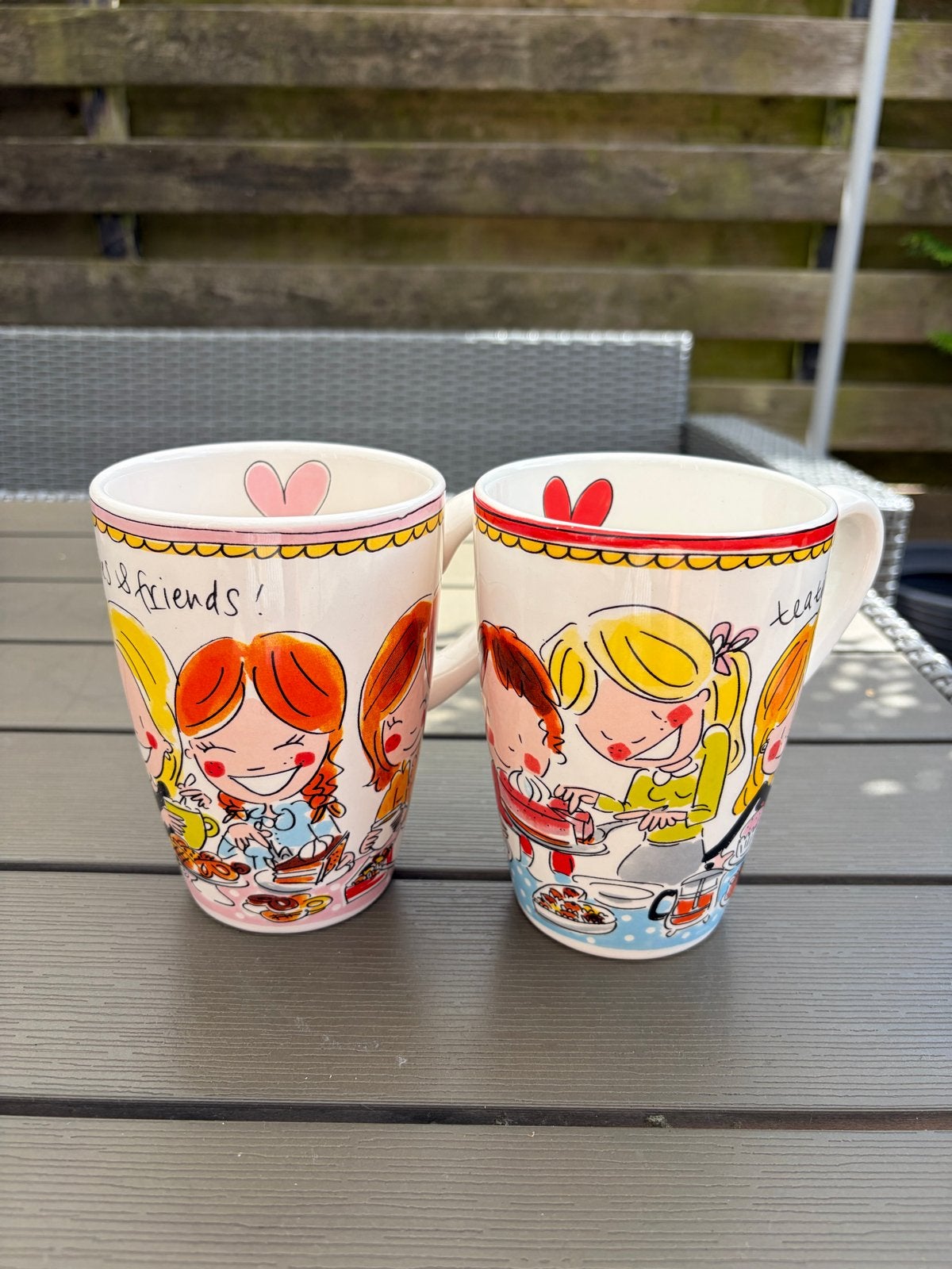Blond Amsterdam 'Tea & Friends' mokken (set van 2), Ophalen, Mok, Zo goed als nieuw, Modern