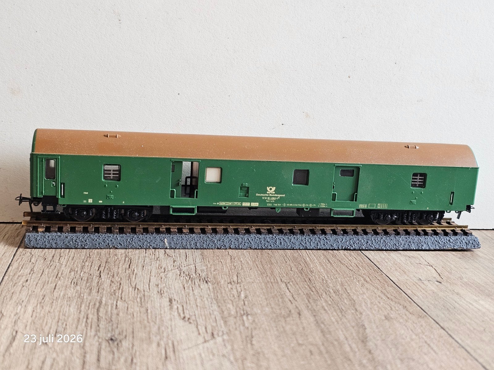 Modeltrein Ho DB Post Rijtuig - Piko? Schuifdeuren, Gebruikt, Gelijkstroom of Wisselstroom, Wagon, Piko