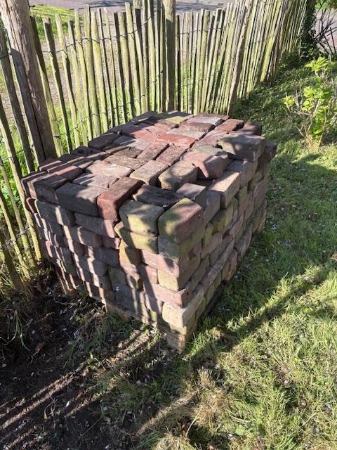 ouderwetse 10 duimers, Tuin en Terras, Tegels en Klinkers, Gebruikt, Klinkers, Beton, 5 tot 10 m²