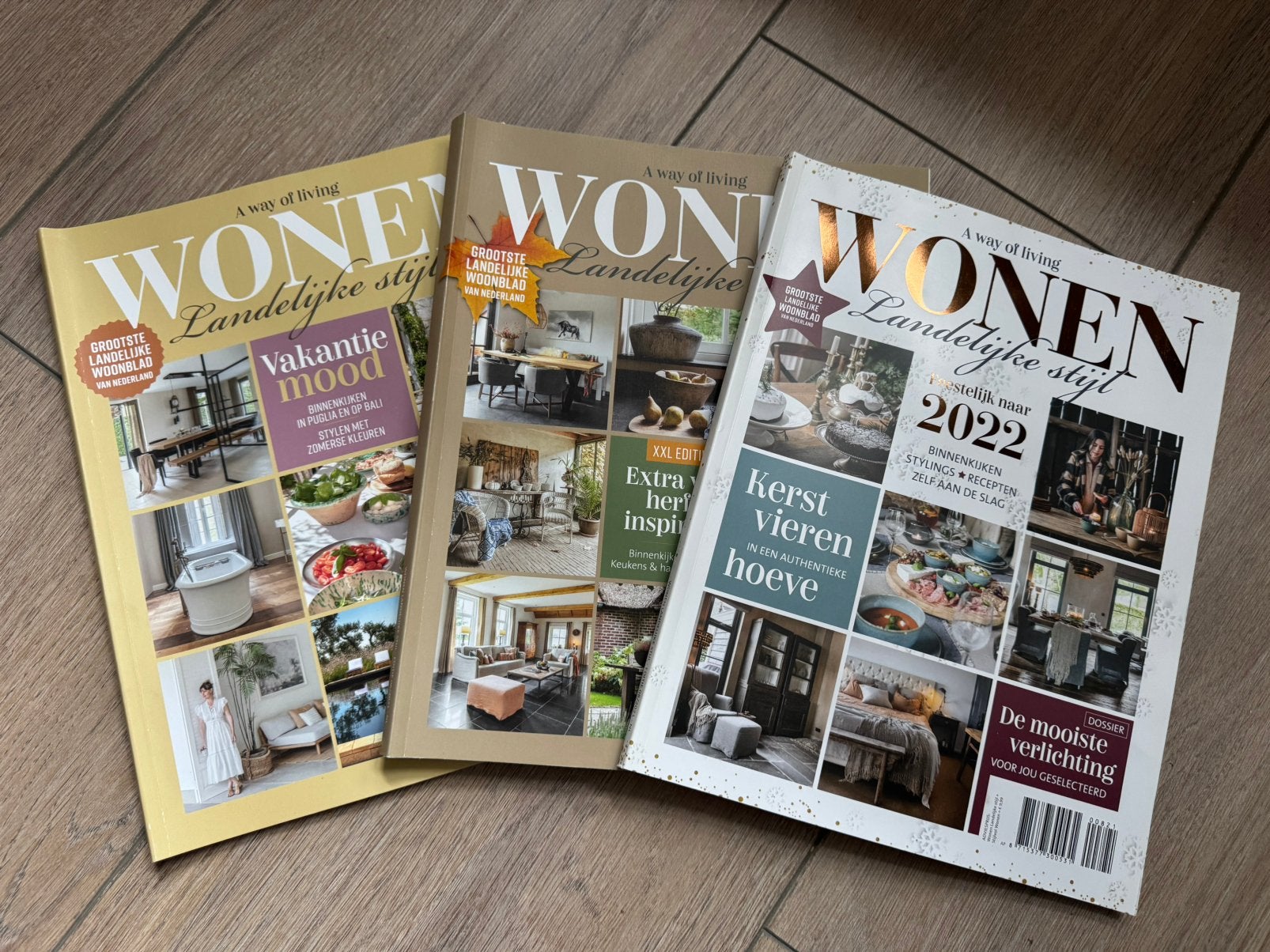 Wonen Landelijke Stijl tijdschriften 2021 oa Kerst, Ophalen of Verzenden, Zo goed als nieuw, Overige typen