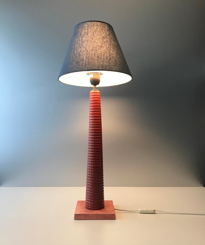 Kostka table lamp vintage ceramic silence of the lamps, Huis en Inrichting, Overige materialen, Gebruikt, Mid century modern vintage design