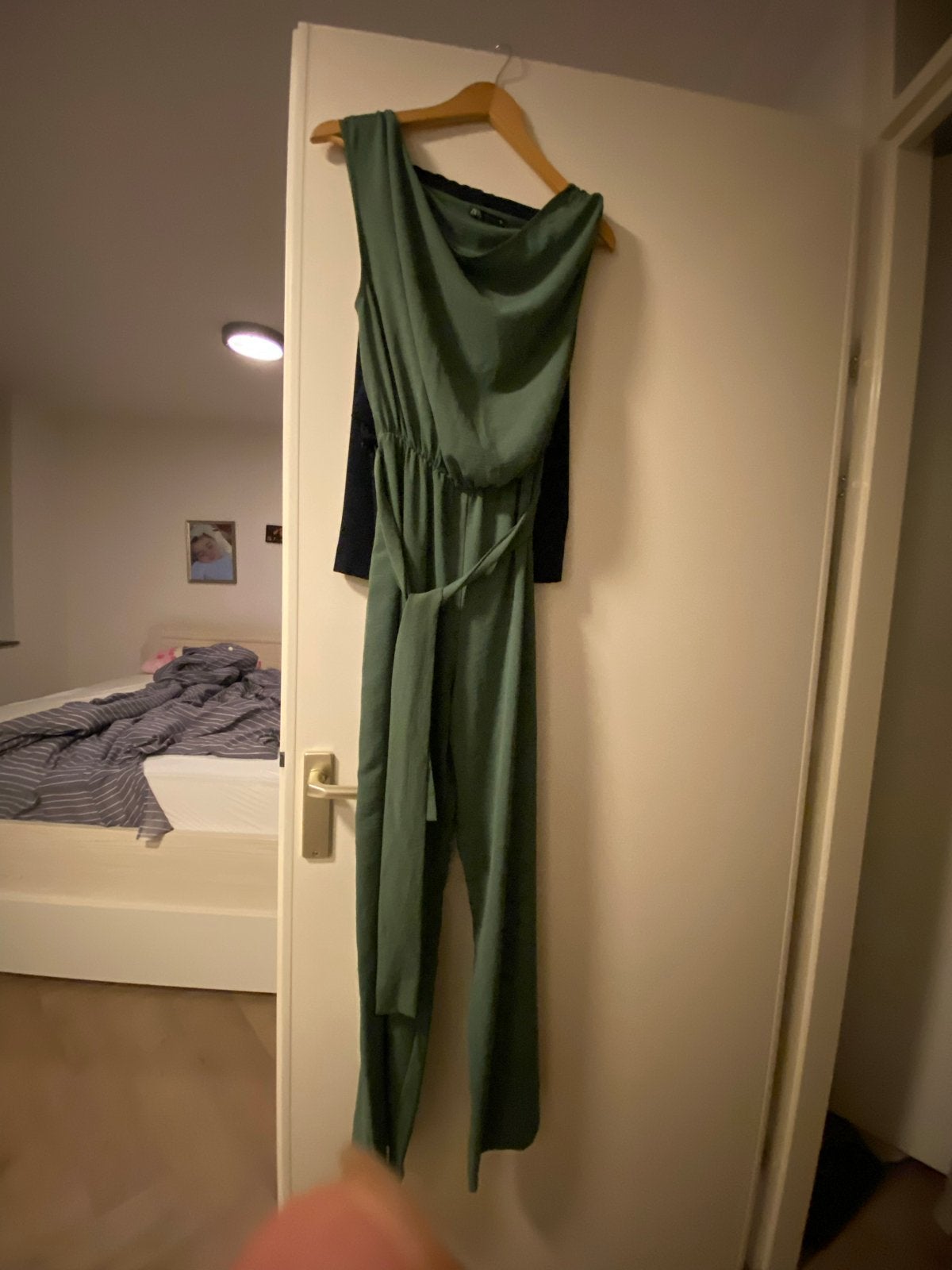 Groene jumpsuit van Zara - Slechts één avond gedragen, Ophalen of Verzenden, Gedragen, Maat 38/40 (M), Groen