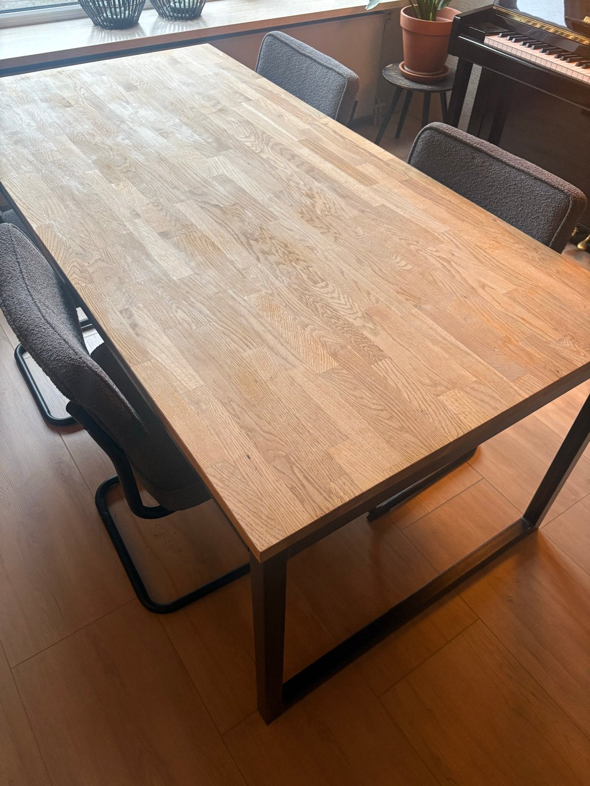 WOOOD Eettafel Olivier 180x90x74,5 cm - Zo goed als nieuw, Ophalen, Eikenhout, 50 tot 100 cm, Zo goed als nieuw