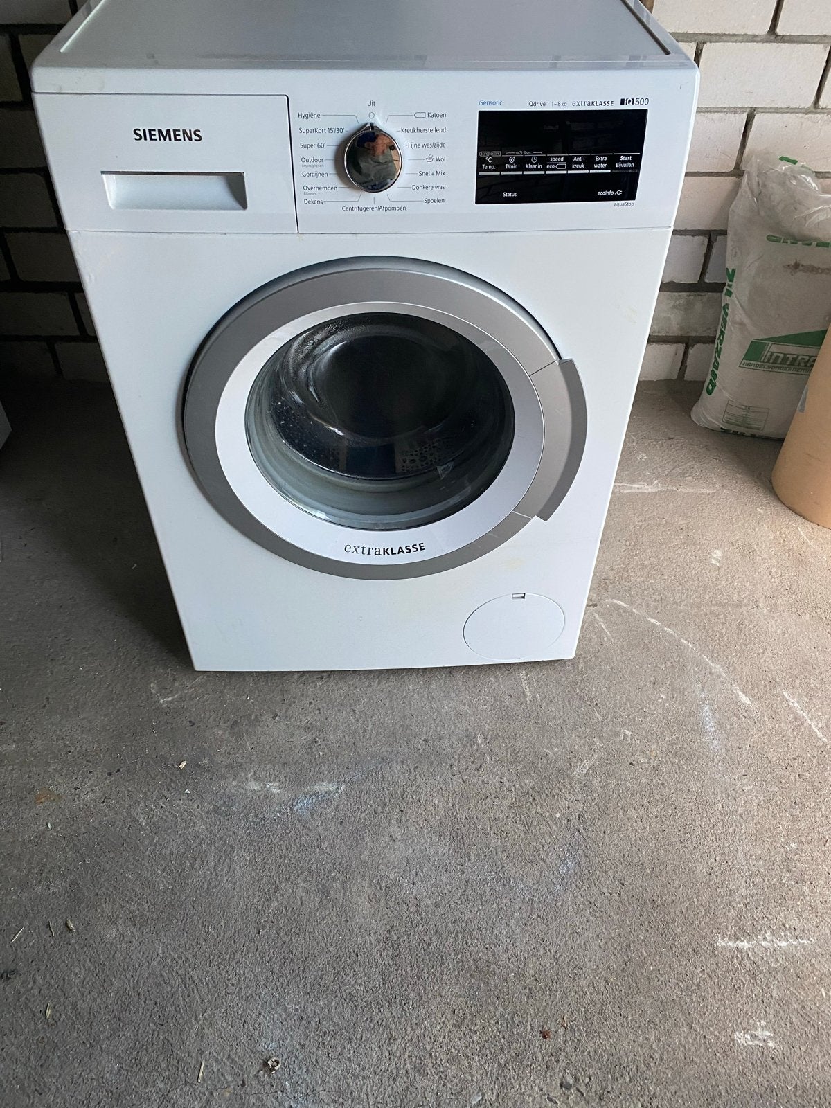 Siemens Wasmachine Model 8 A+++ met Touchscreen, Ophalen, 1200 tot 1600 toeren, Gebruikt, 8 tot 10 kg