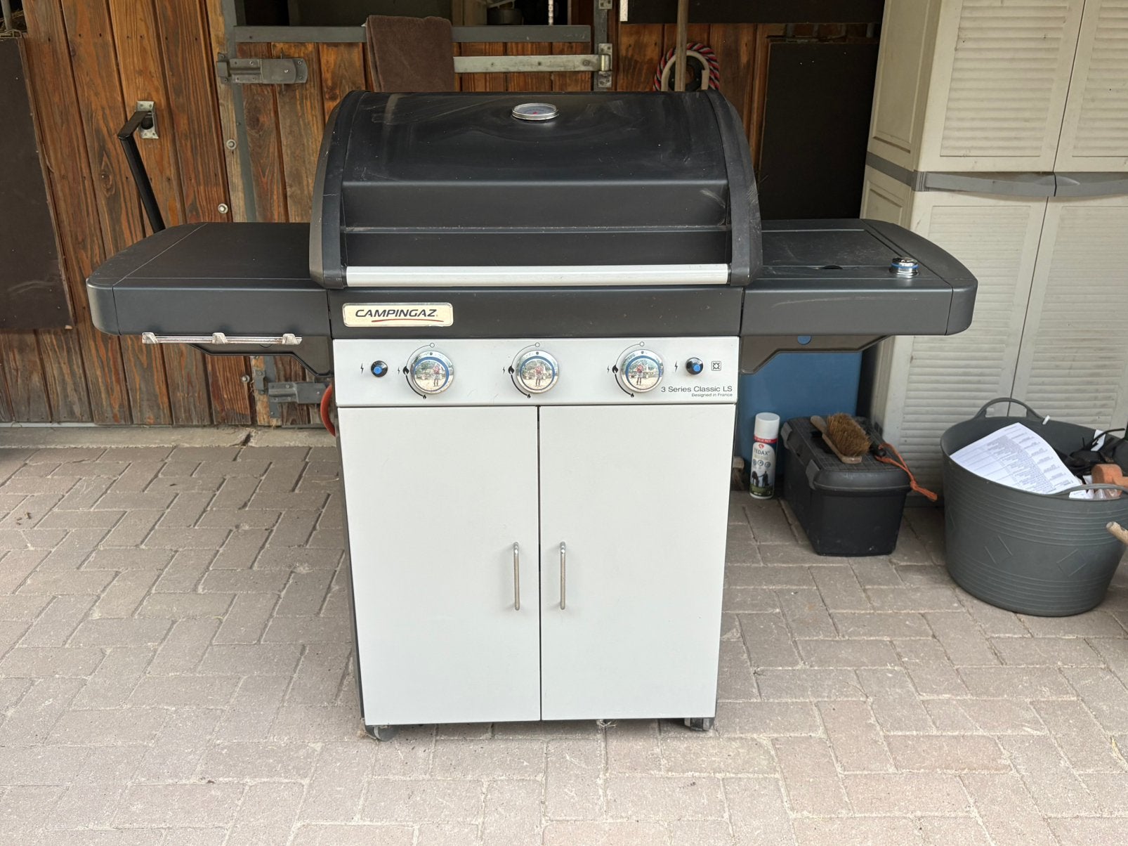 Campingaz gasbbq met hoes, Ophalen, Gebruikt