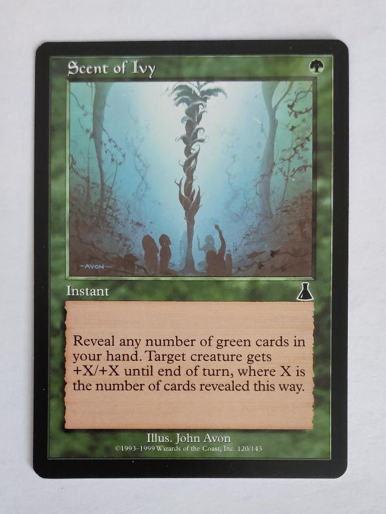 Scent of Ivy Urza's Destiny MTG Near Mint, Ophalen of Verzenden, Zo goed als nieuw, Losse kaart