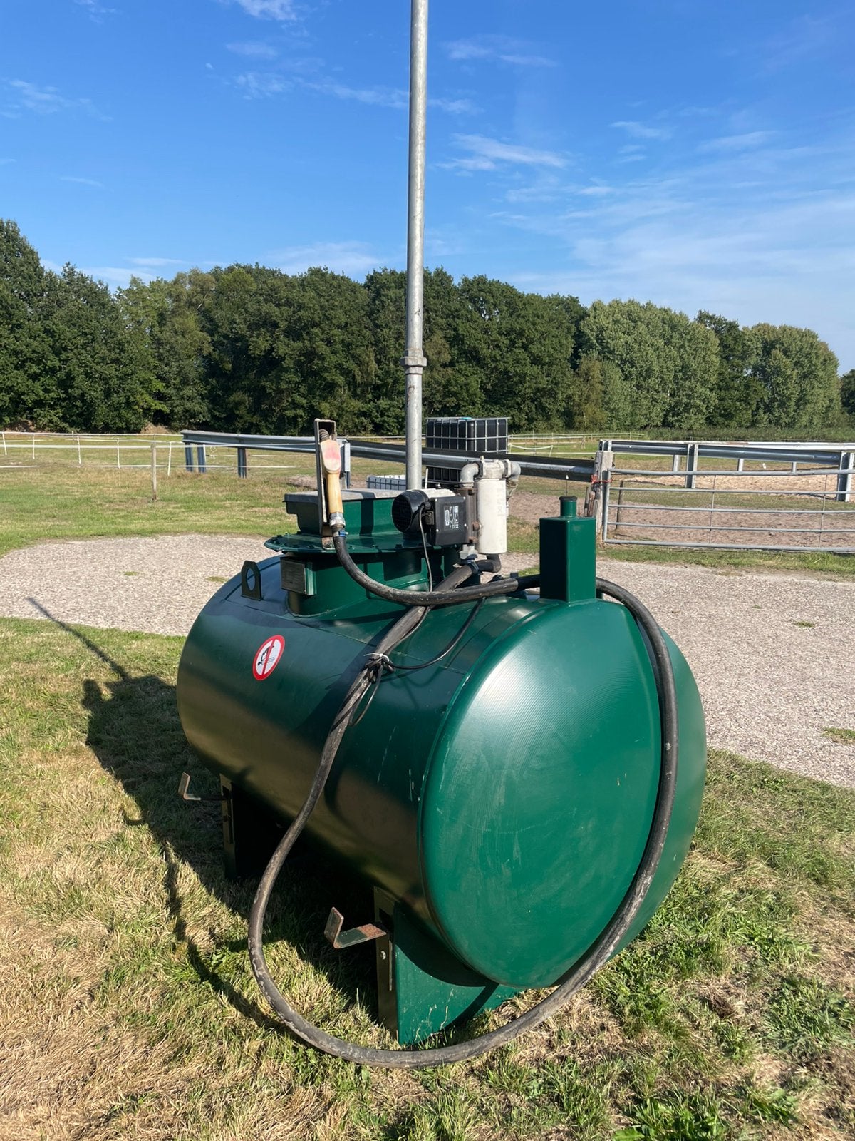Dieseltank (1150 liter), Ophalen, Gebruikt