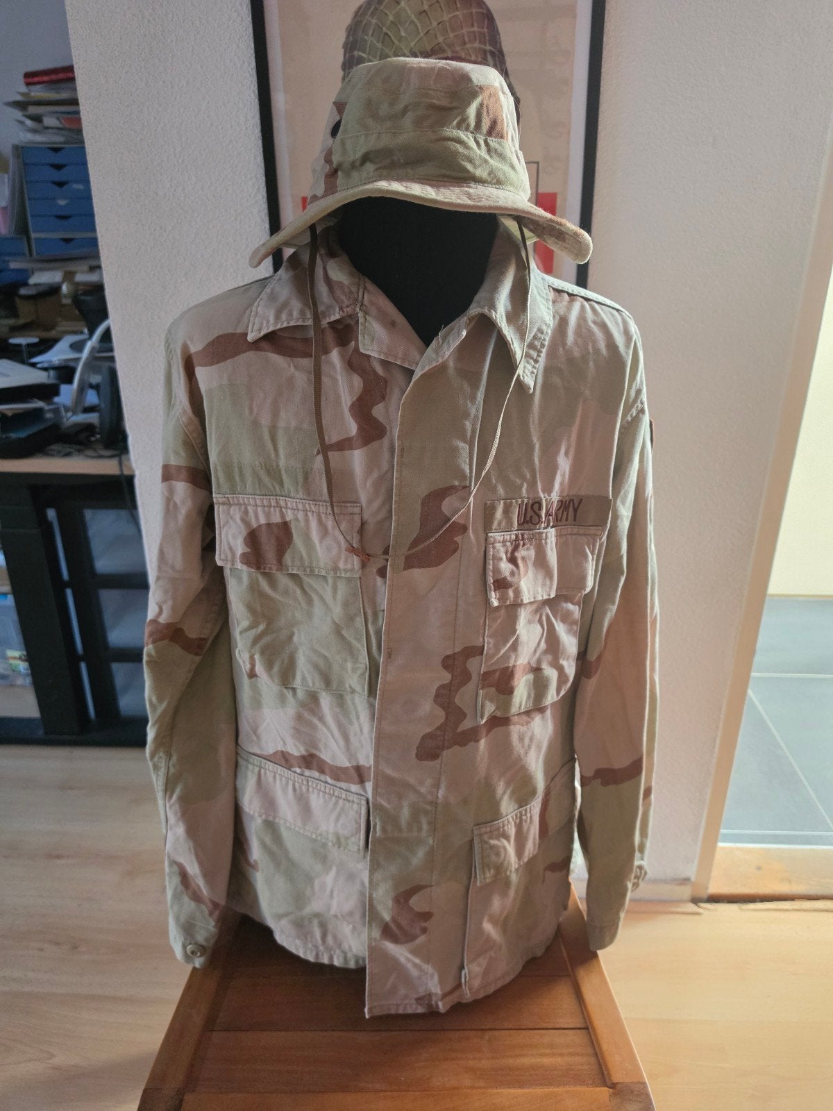 Golfoorlog uniform en boonie., Verzamelen, Ophalen of Verzenden, Landmacht, Amerika, Kleding of Schoenen