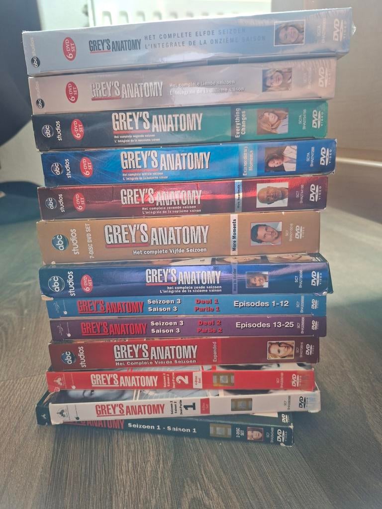 Greys anatomy serie, Cd's en Dvd's, Vanaf 9 jaar, Ophalen of Verzenden, Zo goed als nieuw