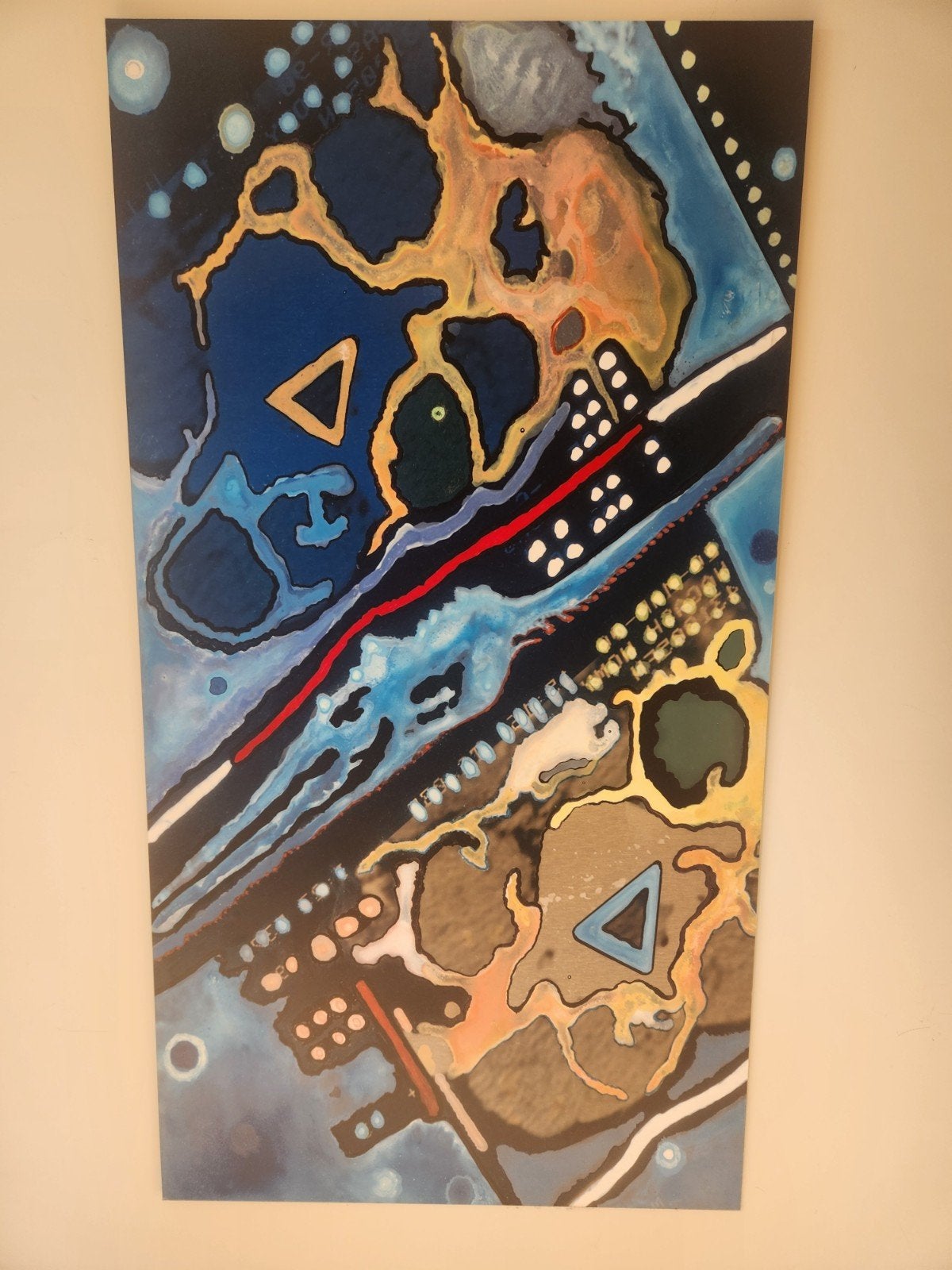 Abstract Schilderij Ezio Ferrari - Sezata (2002), Ophalen of Verzenden