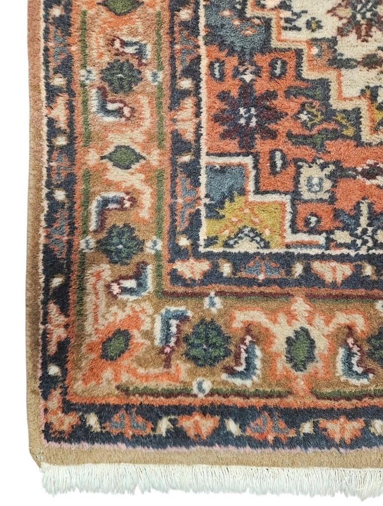 Handgeknoopt Perzisch wol Bidjar tapijt medallion 92x164cm, Oosters, Vintage, Traditioneel, Crème, Onbekend, Zo goed als nieuw