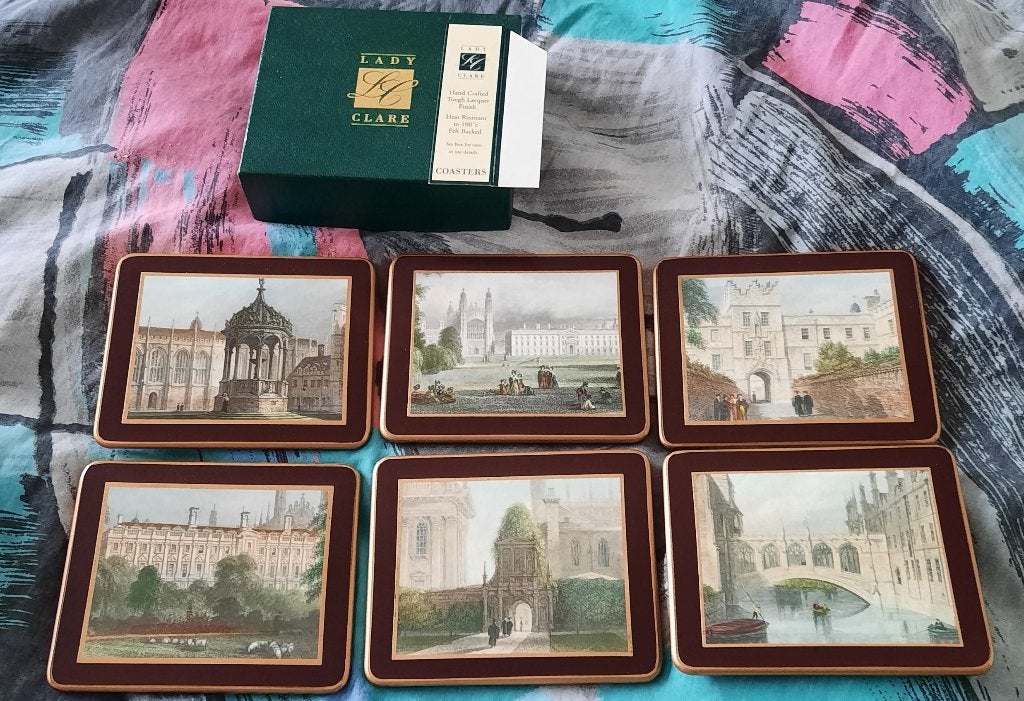 6 Lady Clare onderzetters in gift box - nieuw, Ophalen of Verzenden, Glasonderzetter, Nieuw