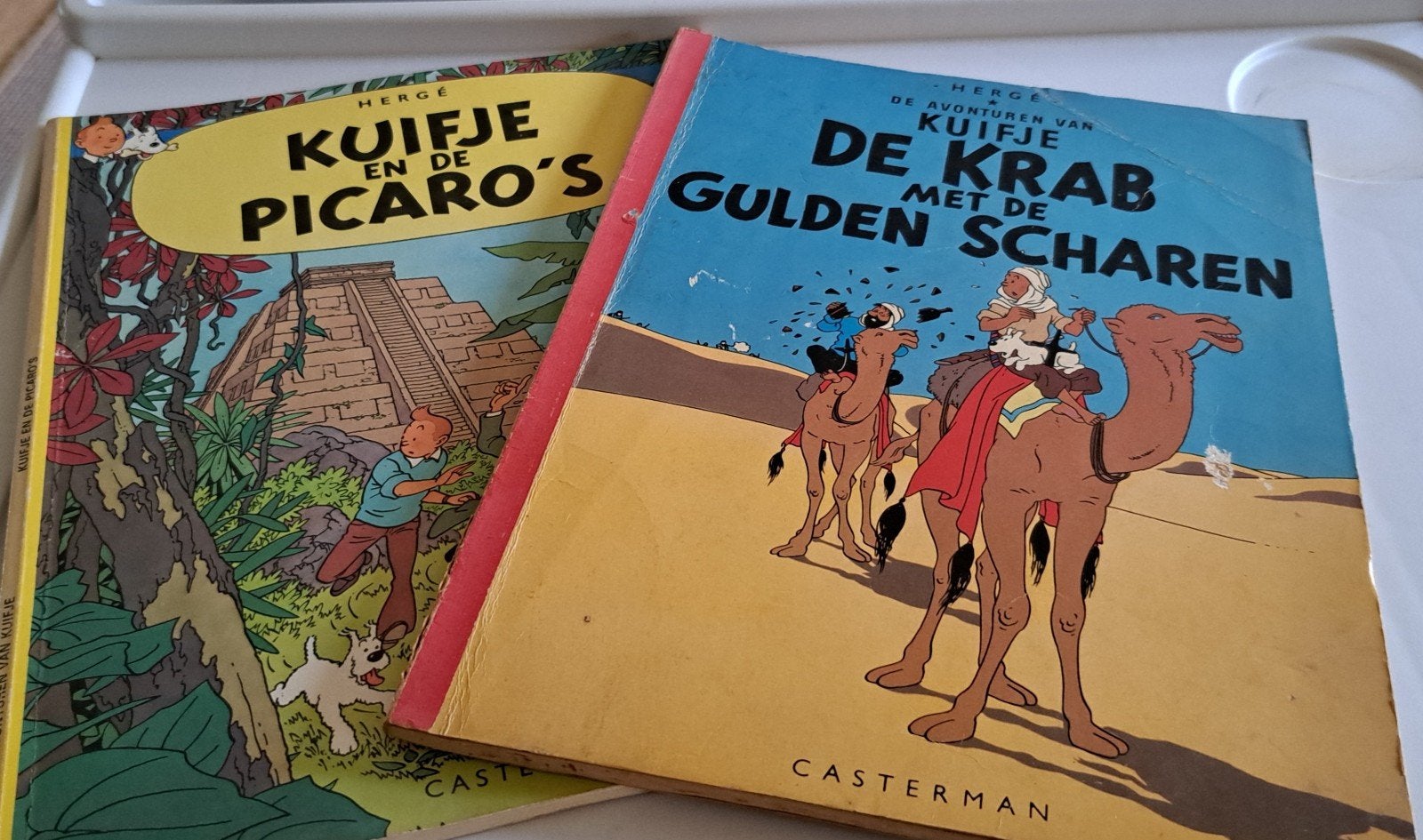 Kuifje:De Krab met de Gulden Scharen & Kuifje en de Picar, Meerdere stripboeken, Ophalen, Gelezen