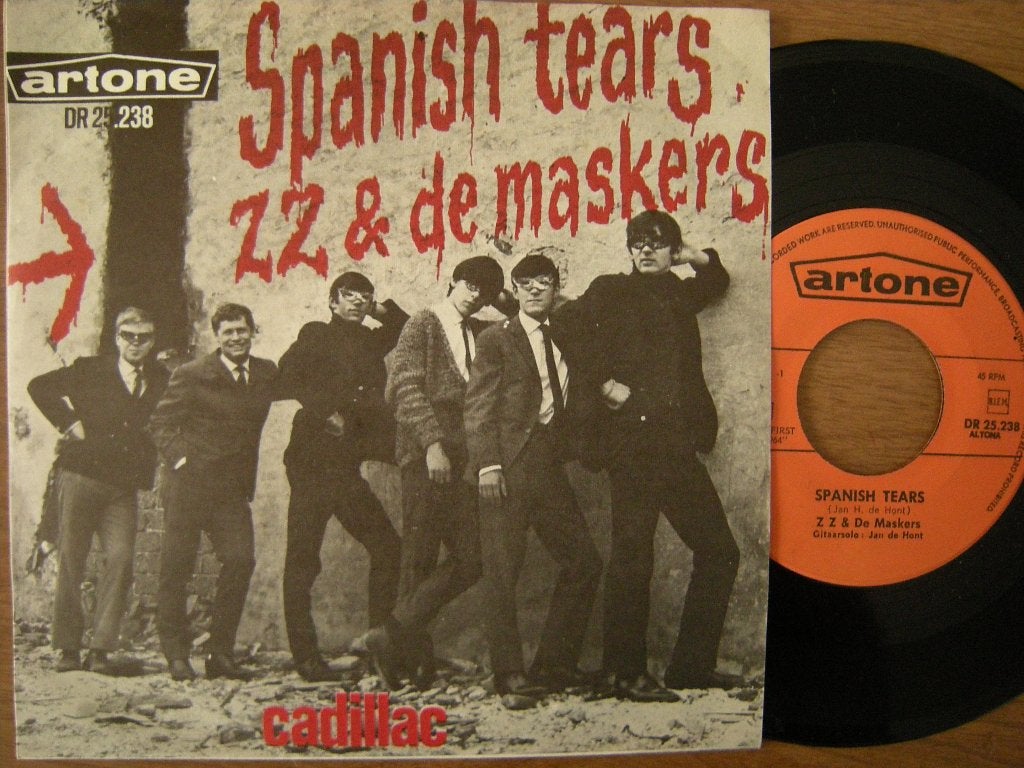 Nederbeat ZZ & De Maskers (Spanish Tears), Gebruikt, 7 inch, Ophalen of Verzenden, Pop