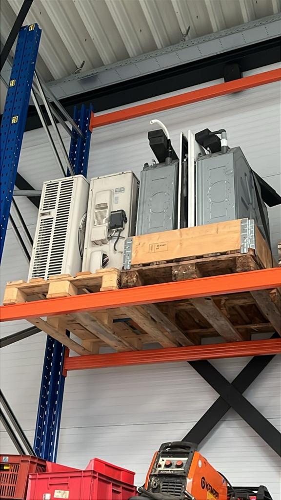 Mitsubishi airconditioning  binnen en buitendeel, Witgoed en Apparatuur, Airco's, Ophalen, Wandairco, 100 m³ of groter, 3 snelheden of meer