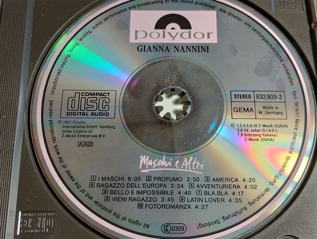 Gianna Nannini ‎- Maschi E Altri, Ophalen of Verzenden, Zo goed als nieuw, Poprock