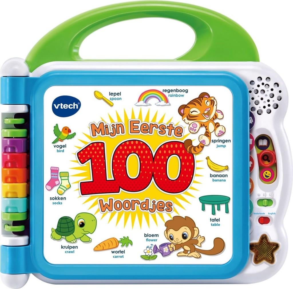 z.g.a.n.: Vtech mijn eerste 100 woordjes NL-EN, Kinderen en Baby's, Speelgoed | Vtech, Ophalen of Verzenden, Zo goed als nieuw