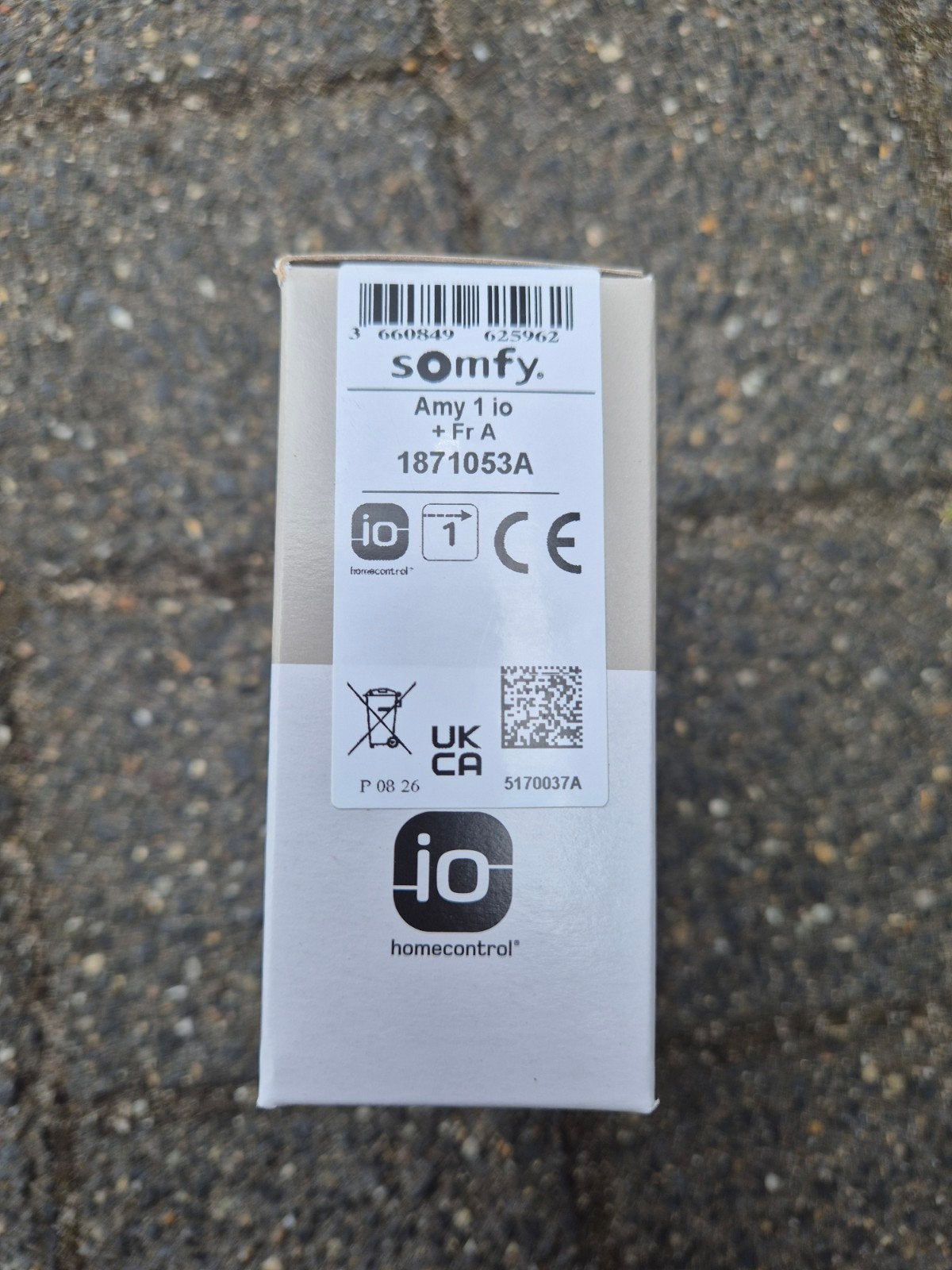 somfy Amy 1 io slimme wandschakelaar, Ophalen of Verzenden, Wit, Elektrische bediening