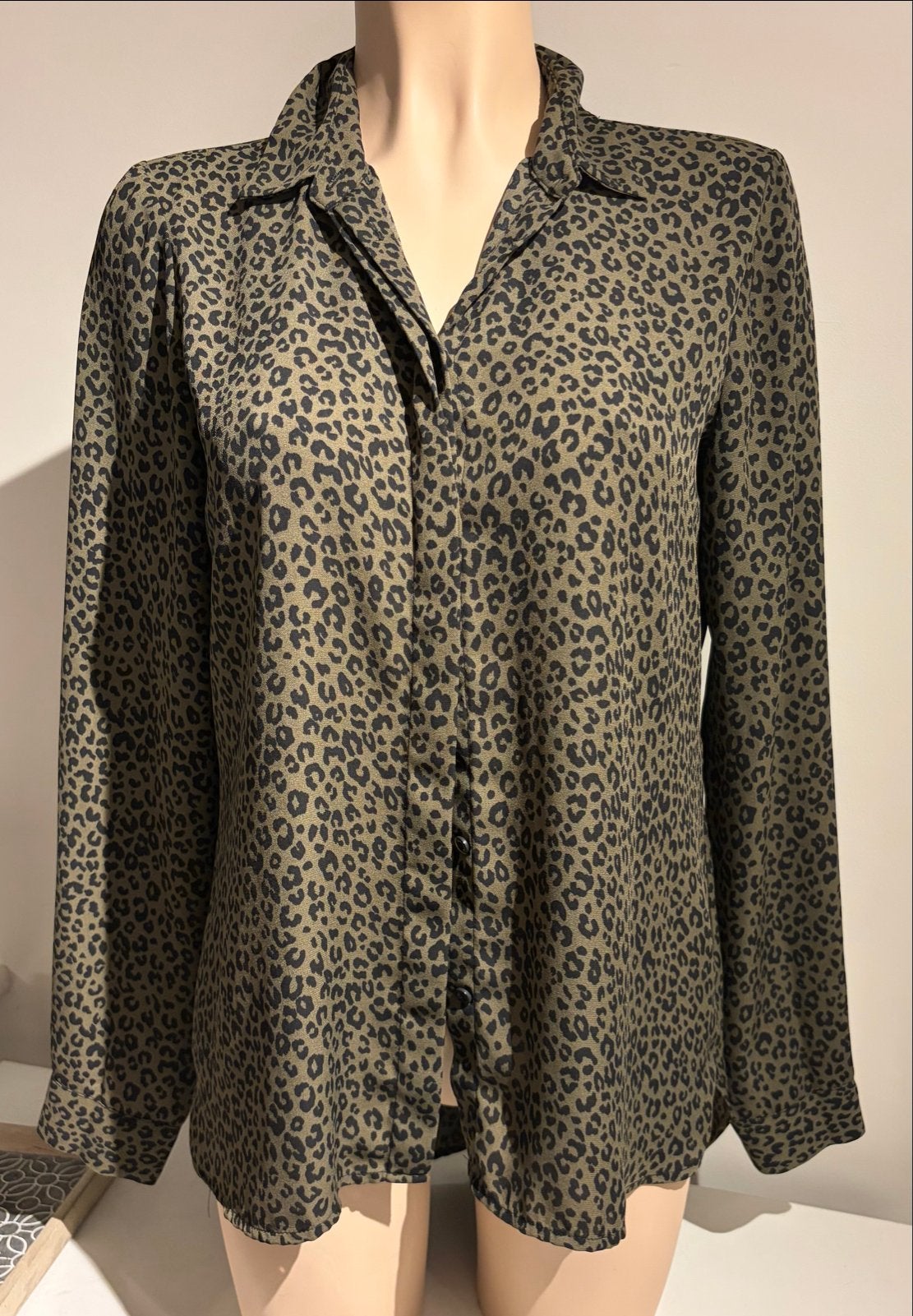 Costes Blouse met Luipaardprint - Maat S, Verzenden, Zo goed als nieuw, Maat 36 (S), Groen