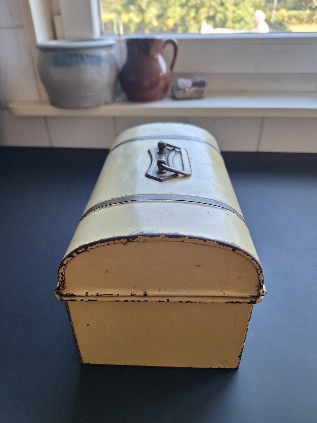 beschuit doos bewaarblik, Antiek en Kunst, Ophalen of Verzenden