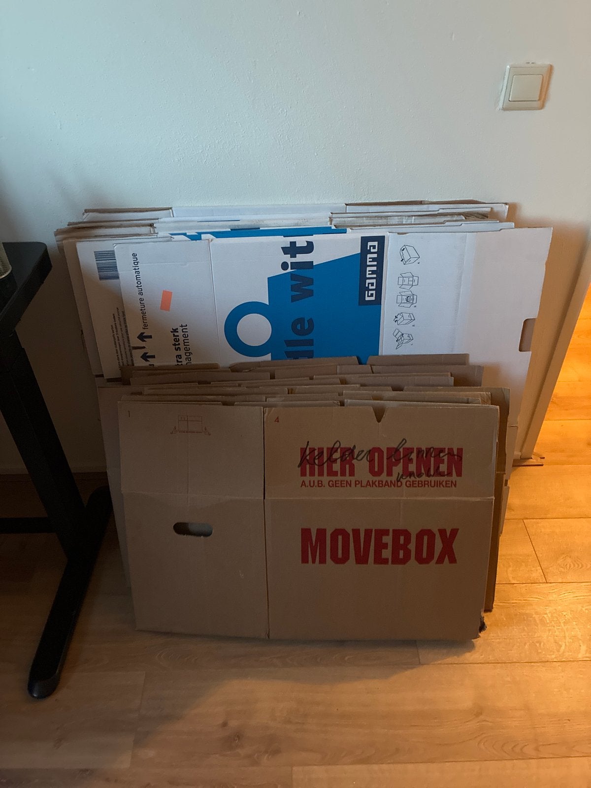 Verhuisdozen - Gamma en Movebox (15 stuks), 40 tot 60 cm, 50 tot 75 cm, Ophalen of Verzenden, 35 tot 50 cm