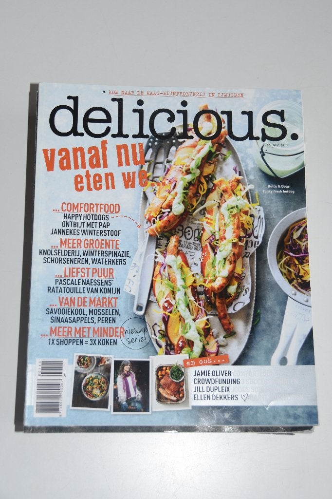 Delicious tijdschriften 2015 incl. Kerst nummer, Verzenden, Zo goed als nieuw, Damesbladen