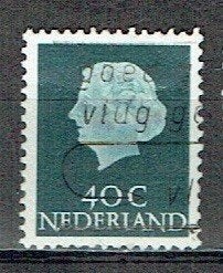 Nederland 1971 nr. 627b Kon. Juliana Oranje Fosfor3, Postzegels en Munten, Verzenden, Gestempeld, Koningshuis