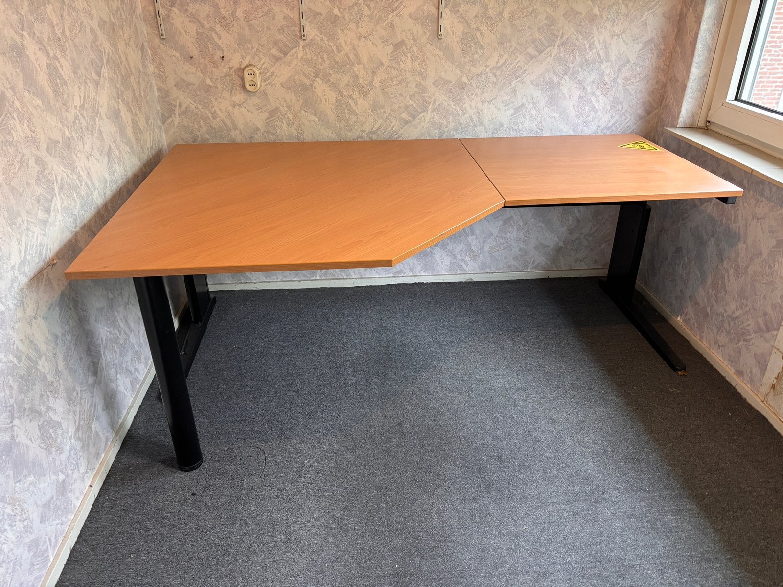 Keurig net bureau, Huis en Inrichting, Bureaus, 120 cm, In hoogte verstelbaar, Zo goed als nieuw, 200 cm