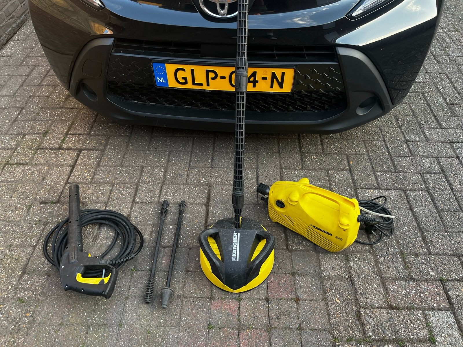 Kärcher K2.40 hogedrukreiniger met terrasreiniger, Tuin en Terras, Hogedrukreinigers, Ophalen of Verzenden, Gebruikt, Elektrisch