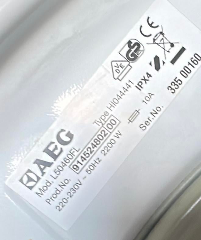 Onderdelen AEG Lavamat wasmachine Mod. L50460FL, Ophalen of Verzenden, Zo goed als nieuw, 1200 tot 1600 toeren, 85 tot 90 cm