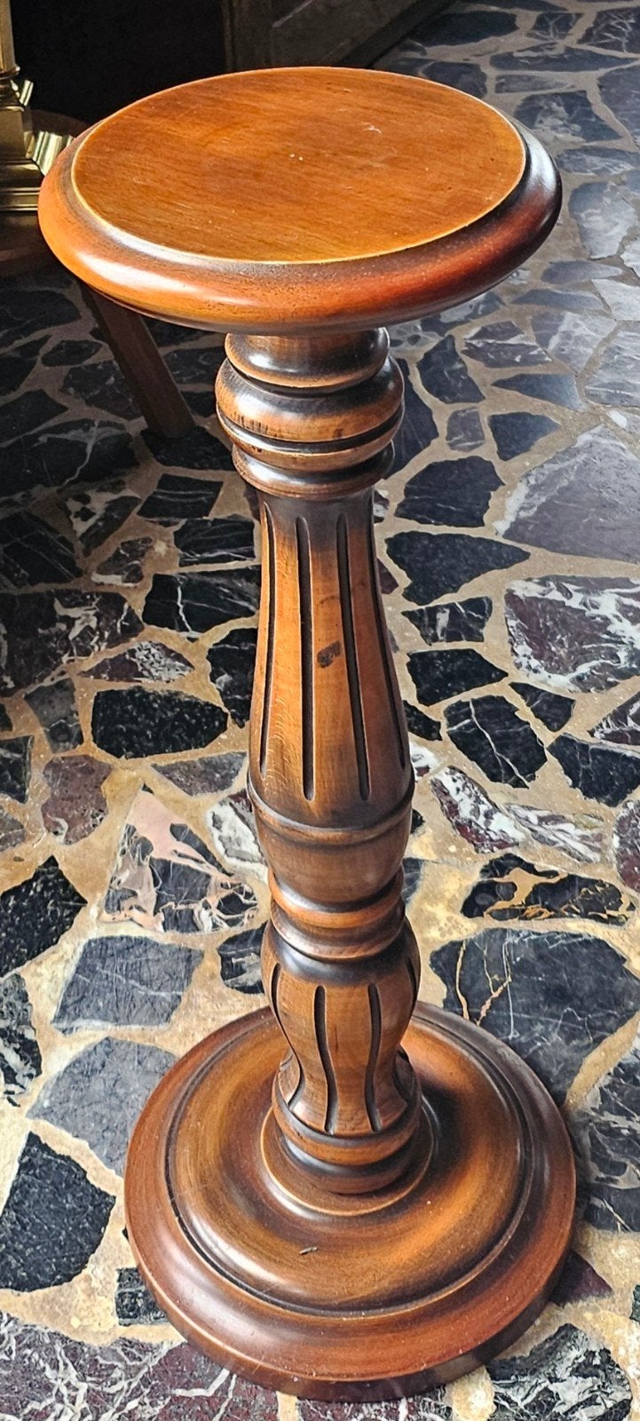 Antieke houten plantenstandaard / bloementafel, Antiek en Kunst, Antiek | Woonaccessoires, Ophalen