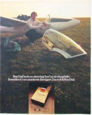 11 vintage reclames Roxy Dual sigaretten 75-81 sigaret, Ophalen of Verzenden, Gebruikt, Sigarenbandjes