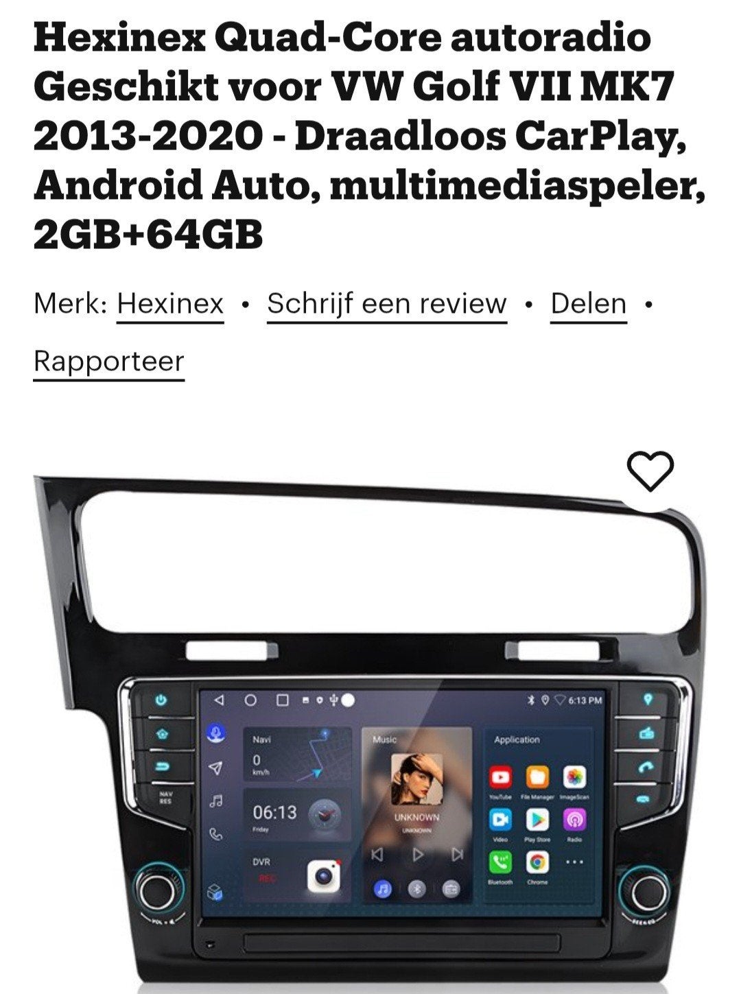 Android auto carplay navigatie enz, Ophalen of Verzenden, Nieuw