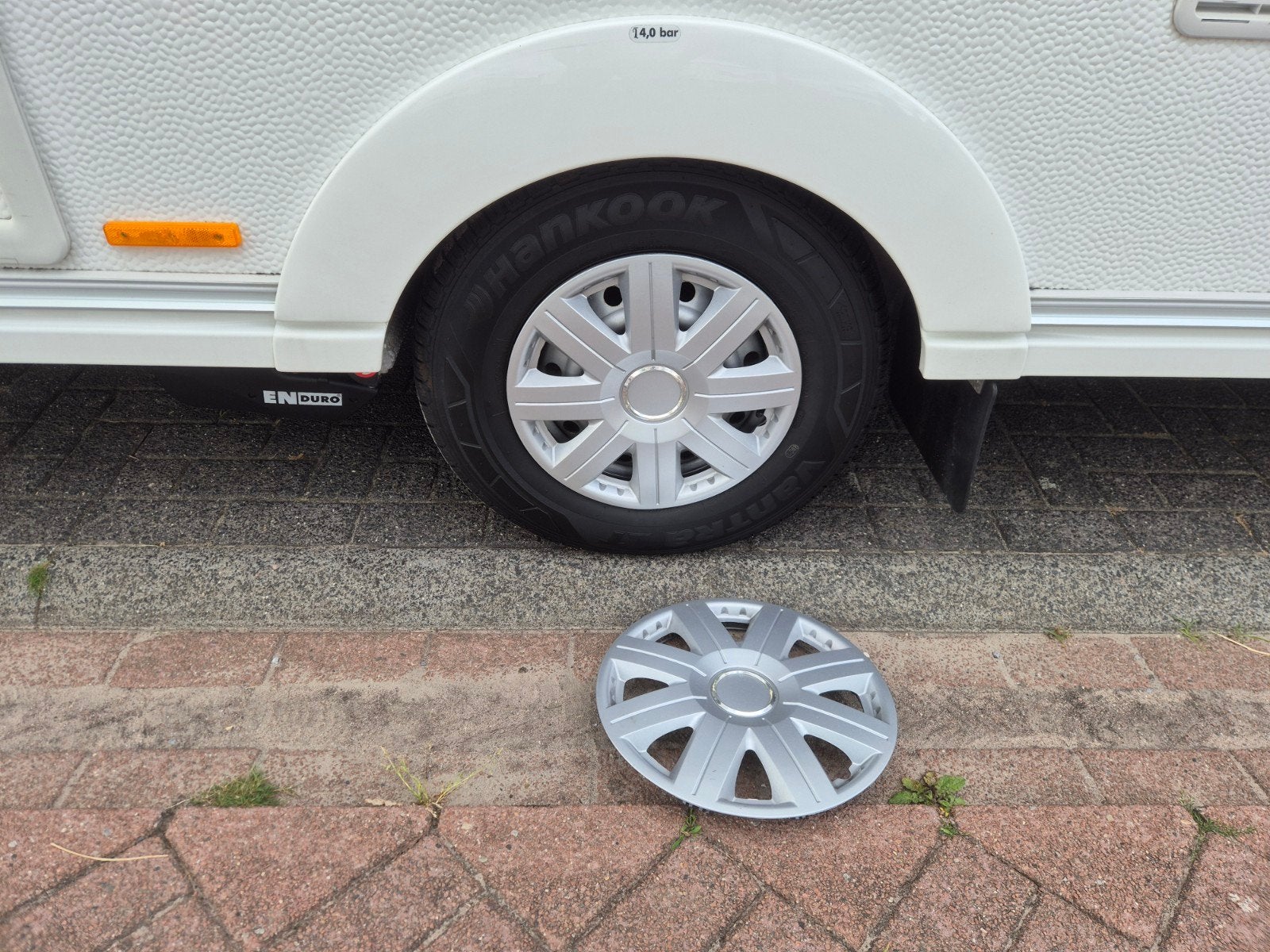 Wieldoppen tbv caravan 14", Auto diversen, Wieldoppen, Ophalen
