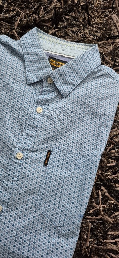 Heren overhemd PME Legend Mt. L ZGAN, Kleding | Heren, Ophalen, Blauw, Zo goed als nieuw, Halswijdte 41/42 (L)