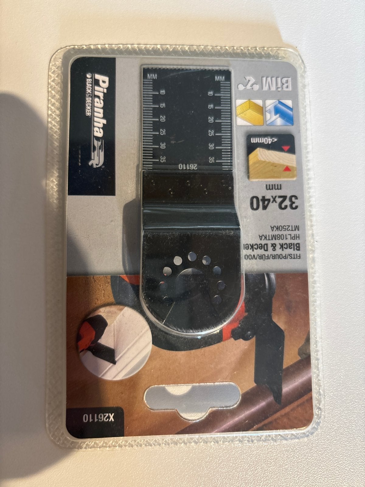 Black & Decker Piranha Multitool Zaagblad 32x40mm, Ophalen of Verzenden, Nieuw, Overige typen, 30 tot 70 mm