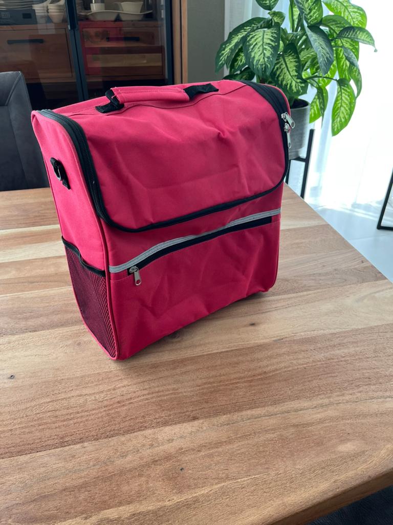 Fietstas/koeltas met regenhoes - Rood, Ophalen of Verzenden, Gebruikt