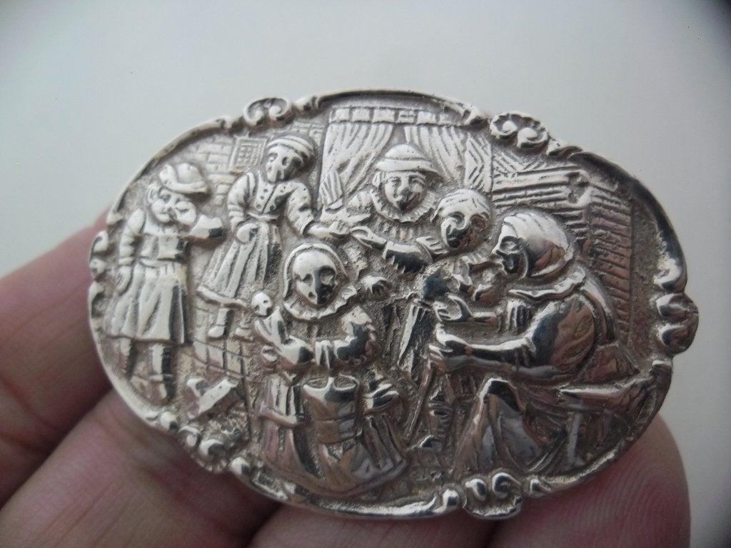 zilveren oud Hollandse broche [331], Verzenden, Zilver, Broche