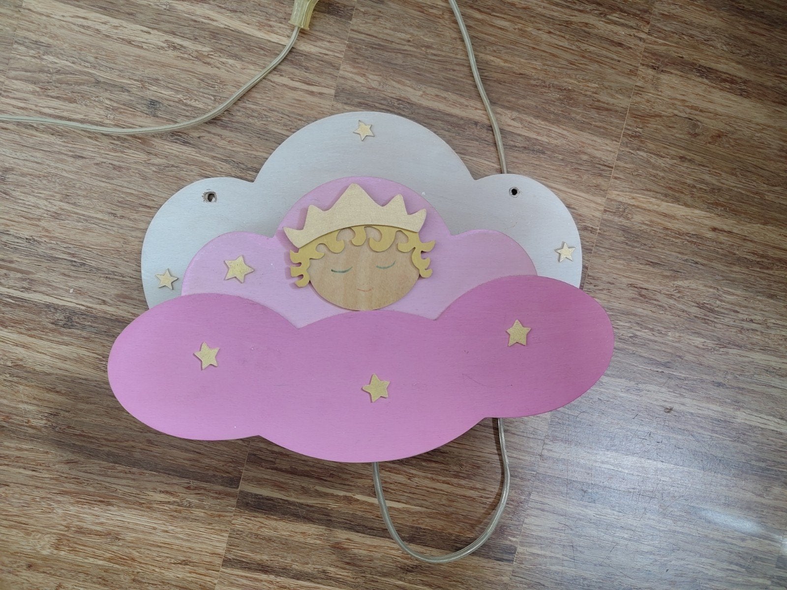 De Noest Handgemaakt Wandlampje voor Kinderkamer, Ophalen, Met snoer/stekker, Meerkleurig, Overige fittingen