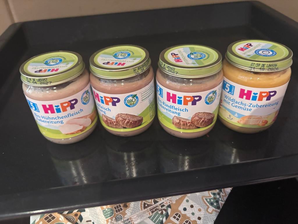 4 potjes babyvoeding van HiPP gratis af te halen, Ophalen of Verzenden, Nieuw, Overige typen