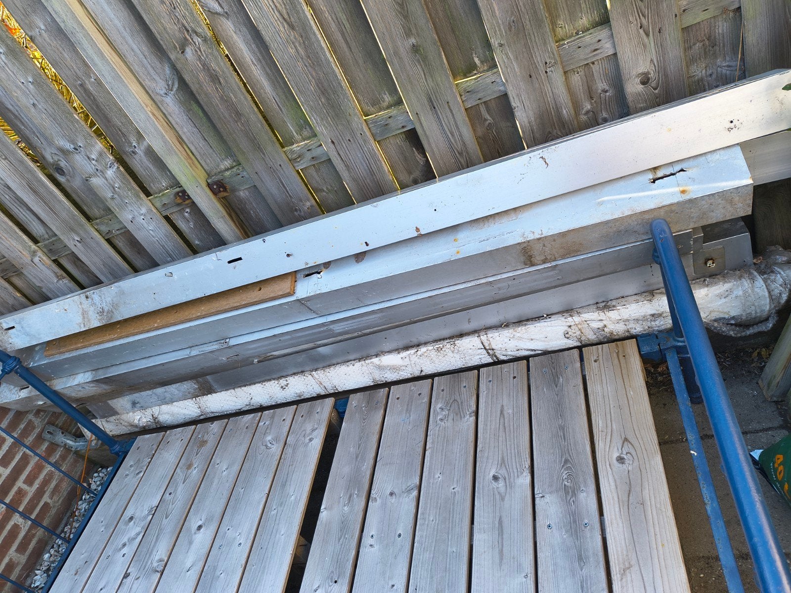 5 aluminium balken, Tuin en Terras, Palen, Balken en Planken, Ophalen