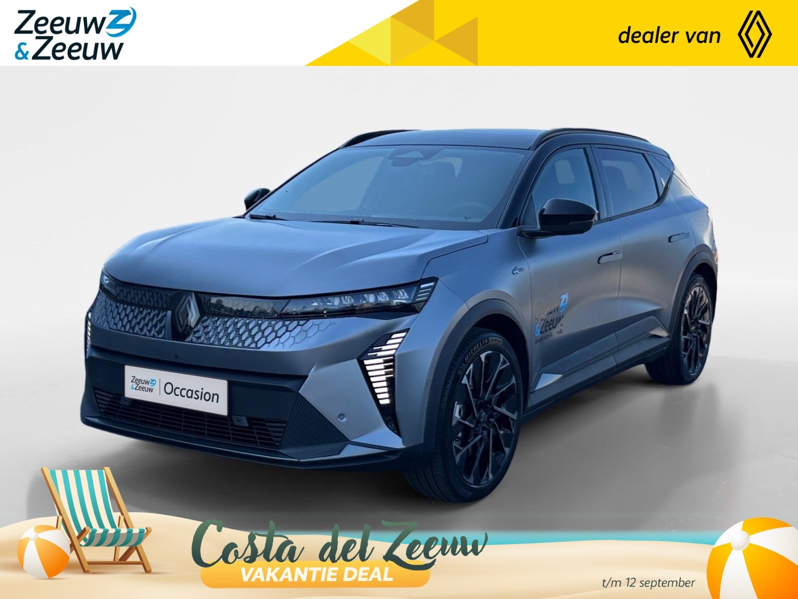 Renault Scenic E-Tech 220PK EV87 Long Range Esprit Alpine Au, Auto's, Renault, 12 maanden, Zwart, Leder en Stof, 625 km