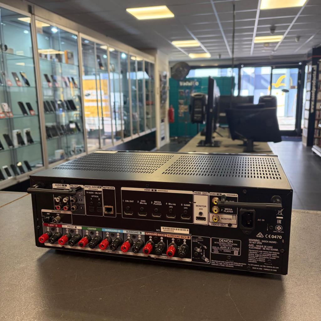 Denon AVR-X 1100W Receiver | Zonder afstandsbediening, Audio, Tv en Foto, Versterkers en Receivers, Denon, Zo goed als nieuw, Support@denon.com